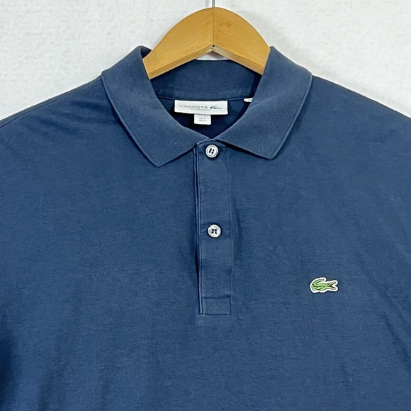 Lacoste Sport Navy Blue Short Sleeve Polo Shirt Size 5 / Large Casual - Picture 3 of 9